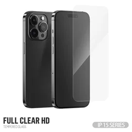 گلس فول BLUEO Full Clear Full Cocer HD Glass مناسب برای Apple iPhone 15 Pro Max