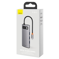 هاب 5 پورت بیسوس Baseus Metal Gleam 5 in 1 Multifunctional Type-C HUB WKWG020013
