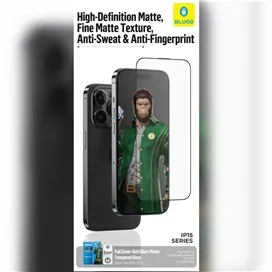 گلس مات گیمینگ برند BLUEO مدل Matte Glass مناسب برای Apple iPhone 15 Pro Max
