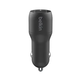 شارژر فندکی 24وات بلکین- Belkin BoostCharge Dual – مدل CCE001bt1MBK