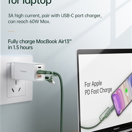 کابل تبدیل USB / USB-C به لایتنینگ / USB-C مک دودو مدل MC-CA-8070 طول 1.2 متر