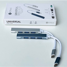 هاب چهار پورت تایپ سی کوتسی Coteetci 4in1 4 port usb2.0*3 usb3.0*1 HUB 83005-GY