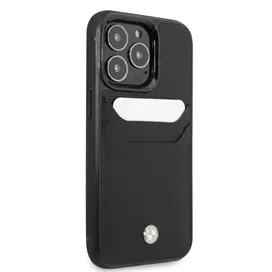 قاب BMW مدل GENUINE LEATHER WITH CARDSOLT مناسب برای گوشی موبایل اپل Apple iPhone 14 Pro Max