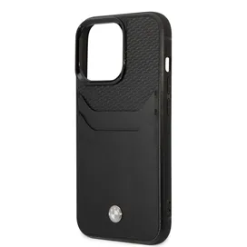 قاب BMW مدل GENUINE LEATHER WITH CARDSOLT مناسب برای گوشی موبایل اپل Apple iPhone 14 Pro Max