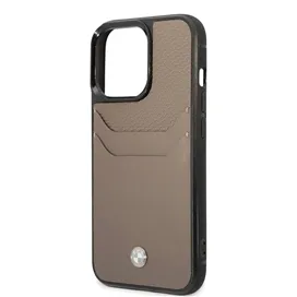 قاب BMW مدل GENUINE LEATHER WITH CARDSOLT مناسب برای گوشی موبایل اپل Apple iPhone 14 Pro Max