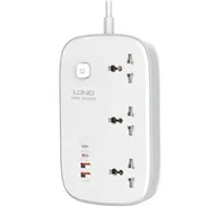 چند راهی برق 3250 وات الدینیو LDNIO 65W Smart Guard Power Strip SC3416