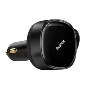 شارژر فندکی همراه با کابل 2 در 1 جمع شونده بیسوس Baseus Enjoyment Retractable 2in1 C0003550111