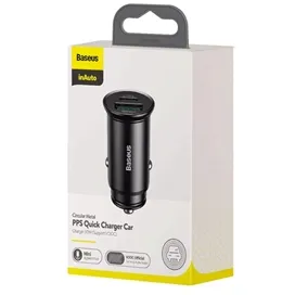 شارژر فندکی 30 وات دو پورت بیسوس Baseus PPS Quick Charger Car Support VOOC CCYS-C01