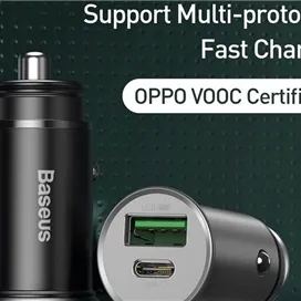 شارژر فندکی 30 وات دو پورت بیسوس Baseus PPS Quick Charger Car Support VOOC CCYS-C01