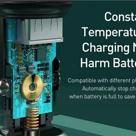 شارژر فندکی 30 وات دو پورت بیسوس Baseus PPS Quick Charger Car Support VOOC CCYS-C01