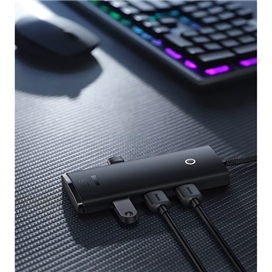 هاب یو اس بی 4 پورت بیسوس Baseus Airjoy 4 Port USB3.0 Hub Adapter WKQX030001