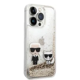کاور کارل لاگرفلد مدل GLITTER KARL & CHOUPETTE مناسب برای گوشی موبایل اپل Apple iPhone 14 Pro Max