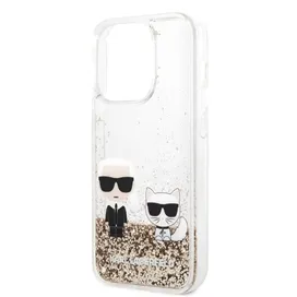 کاور کارل لاگرفلد مدل GLITTER KARL & CHOUPETTE مناسب برای گوشی موبایل اپل Apple iPhone 14 Pro Max