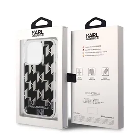 کاور کارل لاگرفلد مدل GLITTER MONOGRAM PATTERN مناسب برای گوشی موبایل اپل Apple iPhone 14 Pro Max