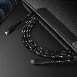 کابل USB-C به لایتنینگ انرژیا سری NYLOFLEX با استاندارد C94 طول 300cm