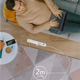 چند راهی برق 2 متری انکر Anker 6-in-1 USB Power Strip مدل A9141