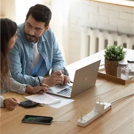 چند راهی برق 2 متری انکر Anker 6-in-1 USB Power Strip مدل A9141