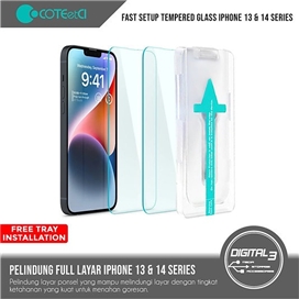 گلس تمام صفحه تمام چسب کوتتسی Apple iPhone 13 Coteetci HD 35001