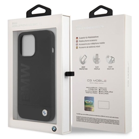 قاب گوشی BMW مدل SILICONE METAL LOGO مناسب برای آیفون 13 پرو مکس