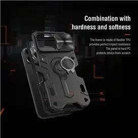 قاب محافظ نیلکین آیفون 15 پرو مکس Nillkin Apple iPhone 15 Pro Max Camshield Armor Case