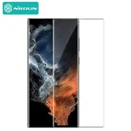 محافظ صفحه شیشه ای دورچسب تمام صفحه نیلکین سامسونگ Samsung Galaxy S23 Ultra 3D CP+ Max