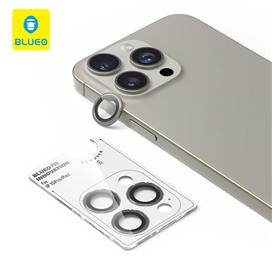 رینگ محافظ لنز آیفون ا BLUEO PVD Stainless Original Steel Frame Lens Protector مناسب برای Apple iPhone 15 Pro Max
