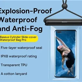 کیف ضدآب موبایل بیسوس Baseus Cylinder Waterproof Bag Pro FMYT000001