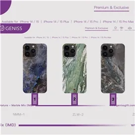 قاب Geniss گنیس Marble Mix Series مناسب برای Apple iPhone 15 Pro Max