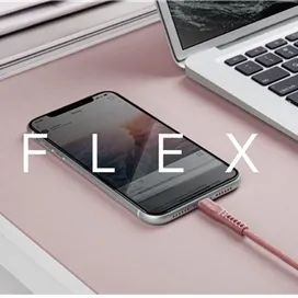 کابل شارژ USB-C به لایتنینگ برند یونیک مدل FLEX