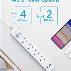 سیار محافظ انکر Anker PowerExtend 6-IN-1 USB PowerStrip White