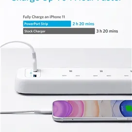 سیار محافظ انکر Anker PowerExtend 6-IN-1 USB PowerStrip White