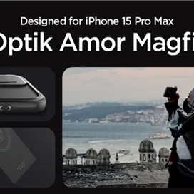 قاب اسپیگن آیفون 15 پرو مکس Spigen Optik Armor (MagFit)