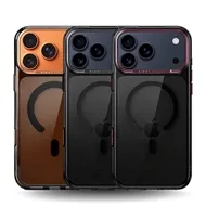 قاب برند نیمی شفاف دودی مدل Nimmy Magnetic Crystal Clear آیفون مناسب برای Apple iPhone 17 Pro Max
