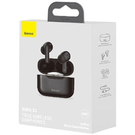 هندزفری بلوتوث دوگوش بیسوس Baseus S1 SIMU ANC TWS Bluetooth Earphones  NGS1-01