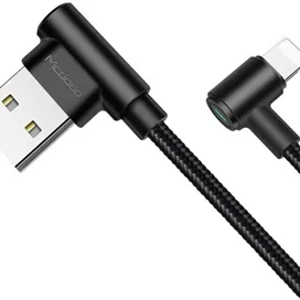کابل شارژ و انتقال داده لایتنینگ مک دودو Mcdodo CA-538 90Degree Reversible Lightning Cable 1.2M