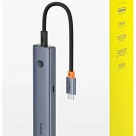هاب 6 پورت تایپ سی بیسوس Baseus 6-Port HUB AIR UltraJoy Series Type-C B00052802811-01
