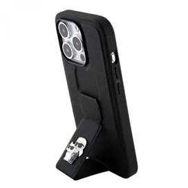 کاور کارل لاگرفلد مدل LEATHER GRIP K&C مناسب برای گوشی موبایل اپل آیفون 15 پرومکس