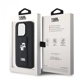 کاور کارل لاگرفلد مدل LEATHER GRIP K&C مناسب برای گوشی موبایل اپل آیفون 15 پرومکس