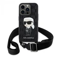 کاور کارل لاگرفلد مدل CROSSBODY STRAP CASE مناسب برای گوشی موبایل اپل Apple iPhone 14 Pro