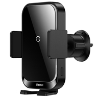 هولدر موبایل خودرو و شارژر وایرلس 15 وات بیسوس Baseus Halo Electric Wireless Charging Car Mount SUDD000001