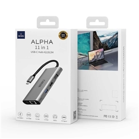 هاب 11 پورت USB-C WIWUمدل Alpha 11