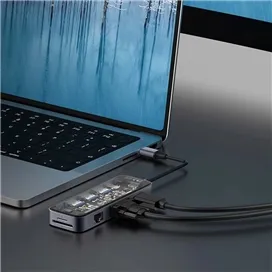 هاب 10 پورت USB-C رسی مدل RH22
