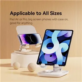 پایه رومیزی تاشو تبلت بیسوس Baseus SeaShell BS-HP009 Foldable Desktop Tablet Phone Holder BS-HP009