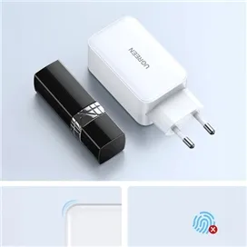 شارژر دیواری 65 وات با دو پورت USB-C و یک پورت USB-A یوگرین مدل CD244