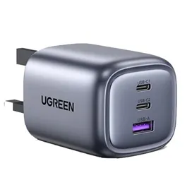 شارژر دیواری 65 وات با سه پورت USB-C و USB-A یوگرین مدل CD306