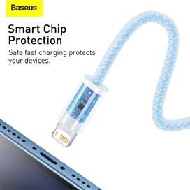 کابل لایتنینگ به Type C فست شارژ بیسوس Baseus Dynamic Series Cable CALD000002 طول 1 متر توان 20 وات