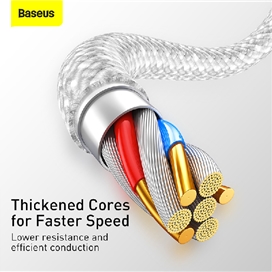 کابل لایتنینگ به Type C فست شارژ بیسوس Baseus Dynamic Series Cable CALD000002 طول 1 متر توان 20 وات