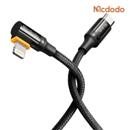 کابل شارژ 90 درجه Type C به lightning مک دودو 1.2 متر Mcdodo Type-C to Lightning PD Data CableAuto Power Off CA-1260
