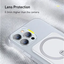 قاب محافظ مگنتی بیسوس آیفون Apple iPhone 13 Pro Max Baseus Magnetic Phone Case ARCX000202 استند دار