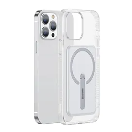 قاب محافظ مگنتی بیسوس آیفون Apple iPhone 13 Pro Max Baseus Magnetic Phone Case ARCX000202 استند دار